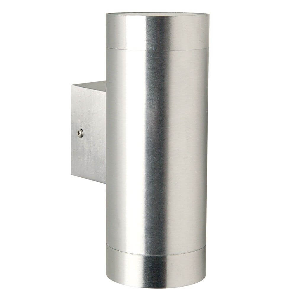 Tin Maxi Außen-Wandleuchte Up&Down IP54 Alu in modernem Design für stilvolle Außenbeleuchtung.