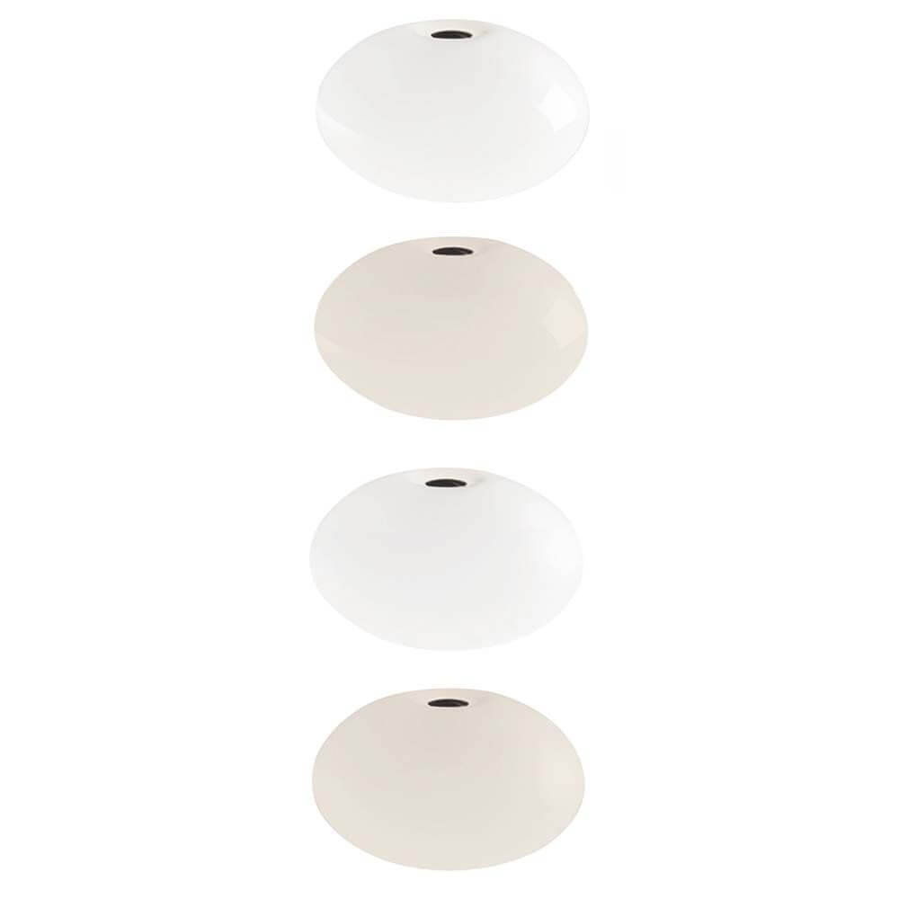 Verschiedene Farben und Größen der Casablanca Tischlampe AIH Mini mit Dimmer aufgereiht.