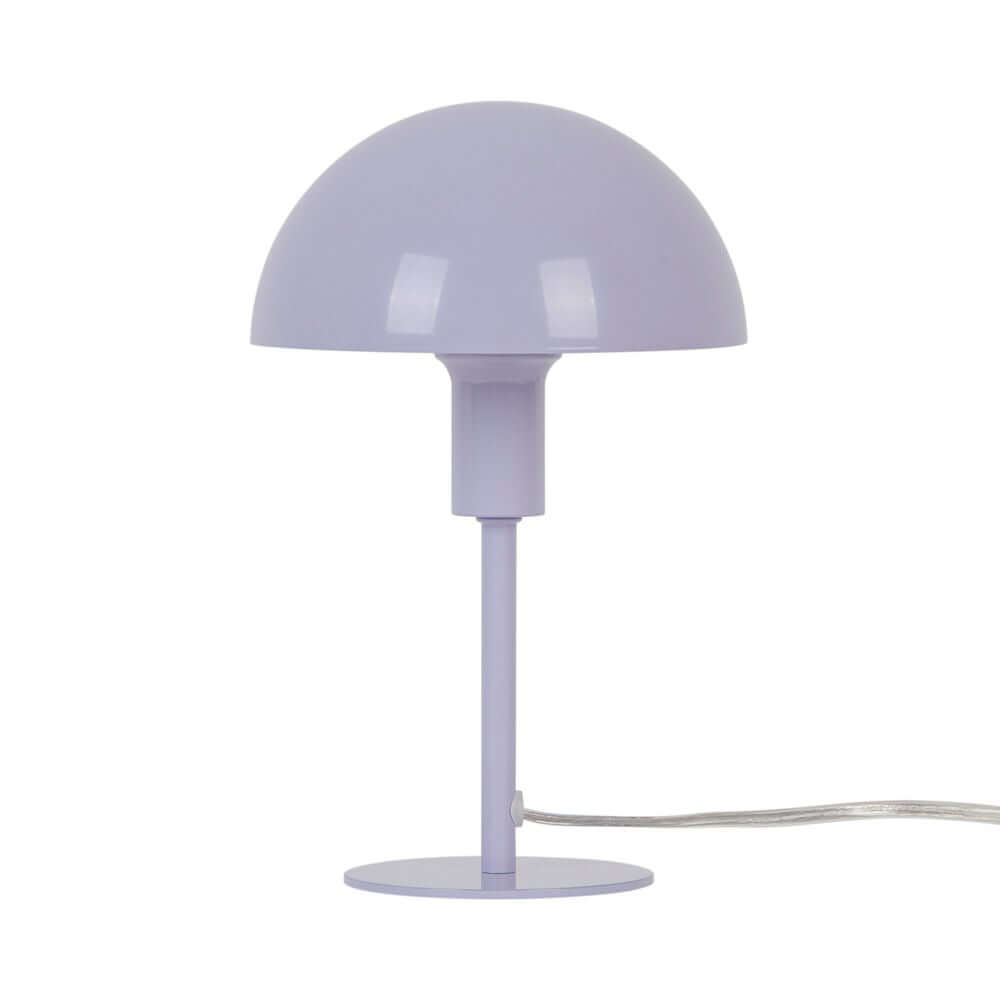Tischlampe Ellen Mini in lila, ideal für kleine Räume und skandinavisches Design.