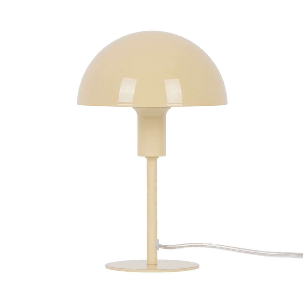 Tischlampe Ellen Mini in Cremefarben mit minimalistisches Design für jeden Raum.