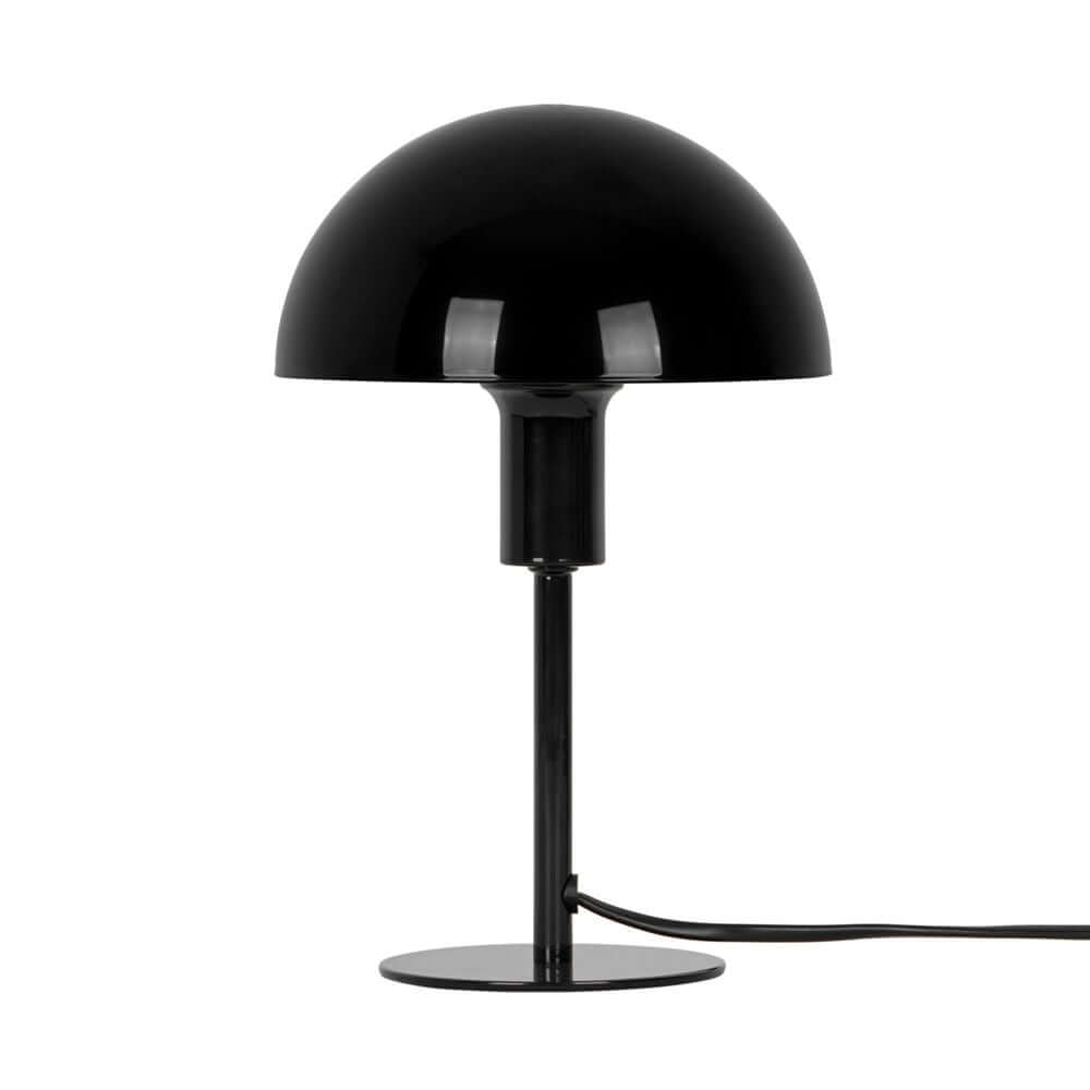 Tischlampe Ellen Mini in Schwarz, ideal für minimalistisches und skandinavisches Design in kleinen Räumen.