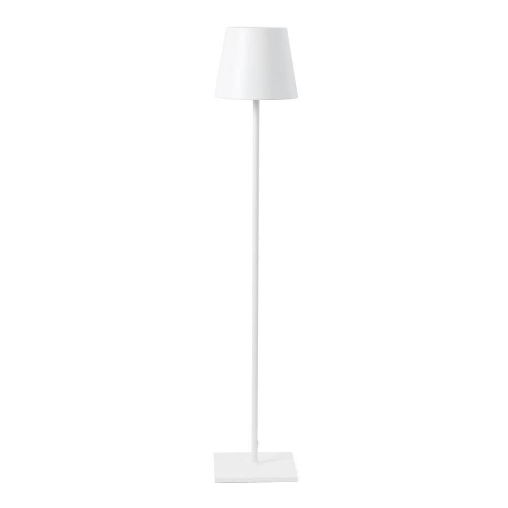 Toc Outdoor Stehlampe 150cm mit USB IP54 Weiß - tragbare Stehlampe für Garten und Terrasse.