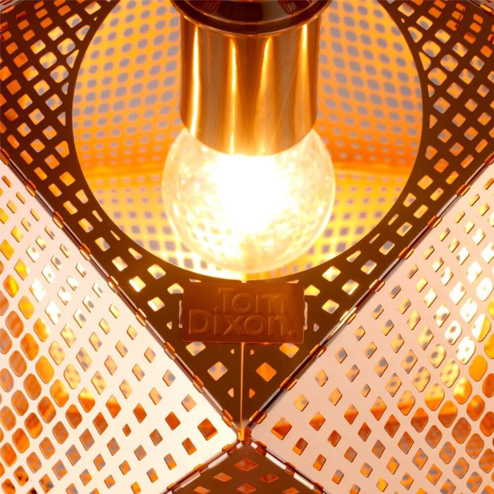 Tom Dixon Etch Metall Hängeleuchte Effektlicht mit sanftem Umgebungslicht