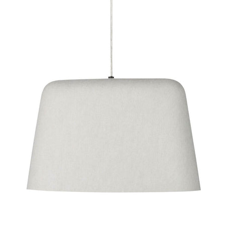 Tom Dixon Felt Akustik Pendelleuchte aus grauem Filz, elegant und warm, für stilvolle Wohnräume.
