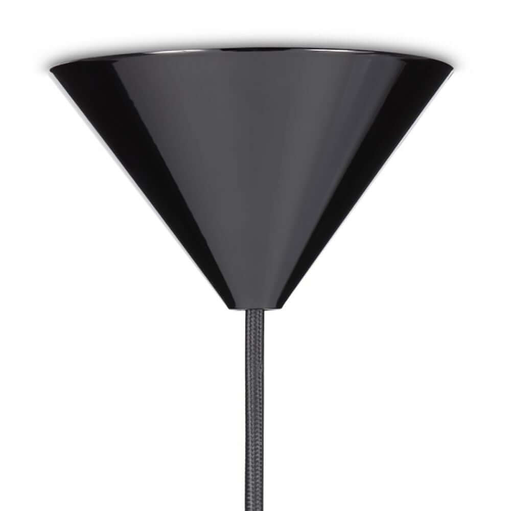 Tom Dixon Aufhängung für Beat Pendelleuchte LED in schickem Schwarz, ideal für moderne Innenräume.