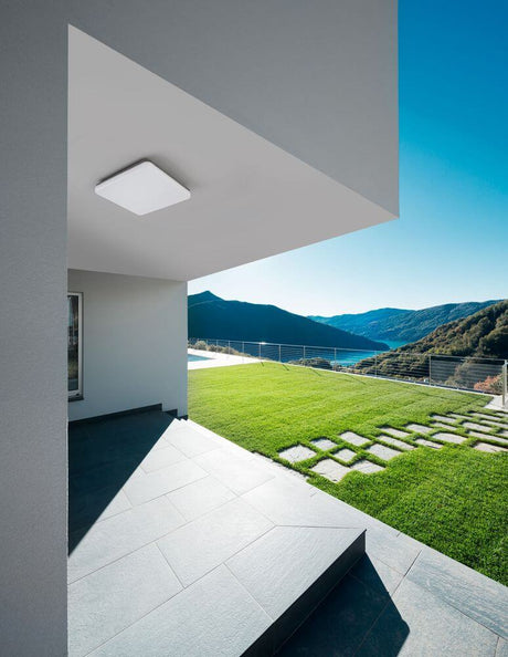Tommy LED Außenwandleuchte Quadratisch 3000K Dunkelgrau IP54 für moderne Außenbereiche an Terrasse und Eingang