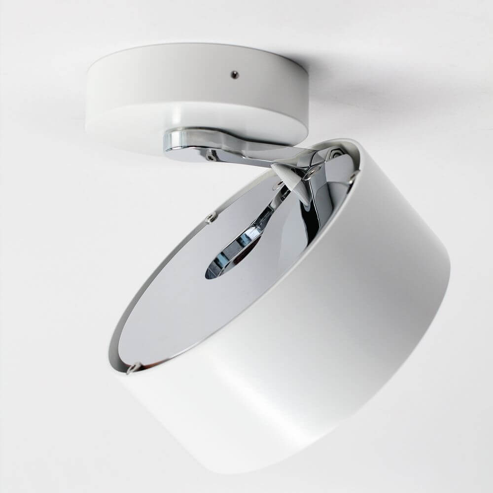 LED Deckenstrahler Puk Maxx Move 360° in modernem Design mit dreh- und schwenkbarem Lampenkopf.