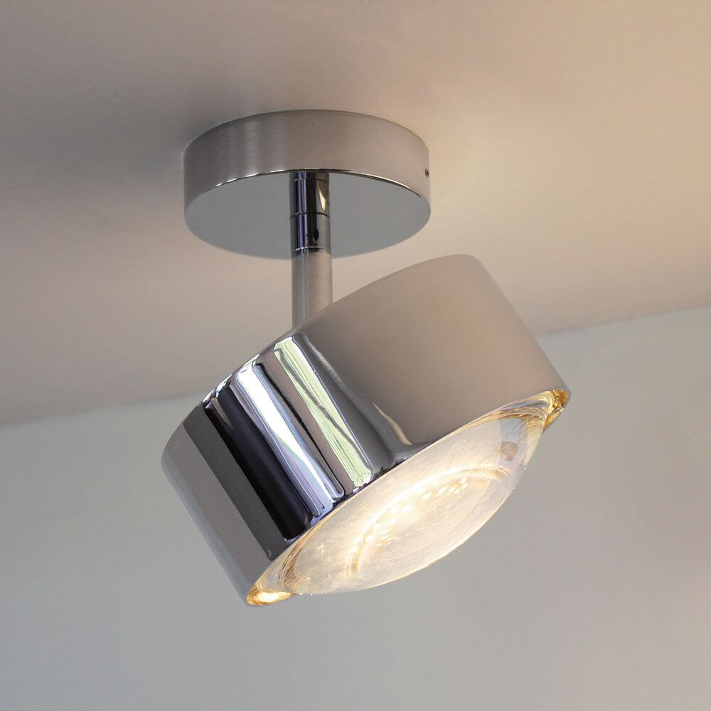 LED Deckenspot Puk Maxx Turn Downlight an der Decke, dreh- und schwenkbarer Leuchtenkopf in modernem Design