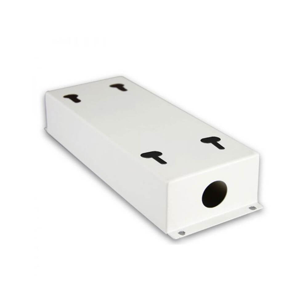 Trafobox Montagebox für rahmenloses Panel in weißer Ausführung, ideal für Befestigung und Montage.