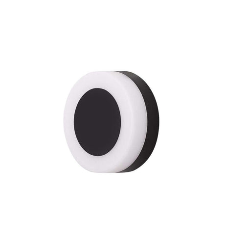 Tune LED Außenwandleuchte Ø 15cm 3000K IP65, moderne schwarze Fassadenleuchte mit warmweißem Licht