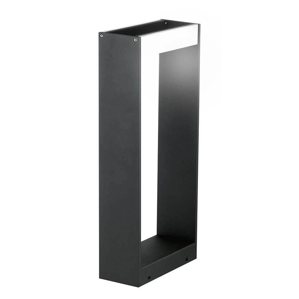 Twin LED Außen-Stehleuchte 60cm IP54 10W, 600lm , 3000K in schickem Design und Dunkelgrau.