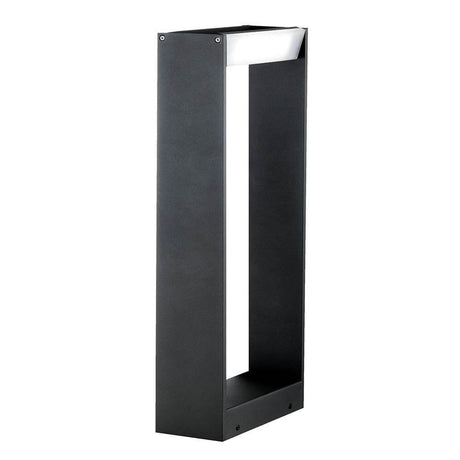 Twin LED lampadaire d’extérieur 60cm IP54 10W, 600lm, 3000K en gris foncé avec diffuseur opalin