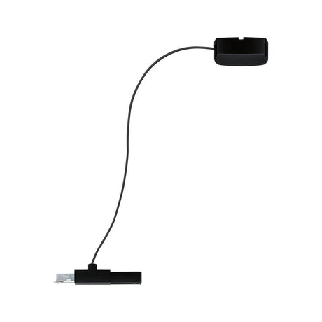 U-Rail Einspeisung 2m Kabel Schwarz-Matt, hängende 230V Stromzufuhr für Schienensysteme