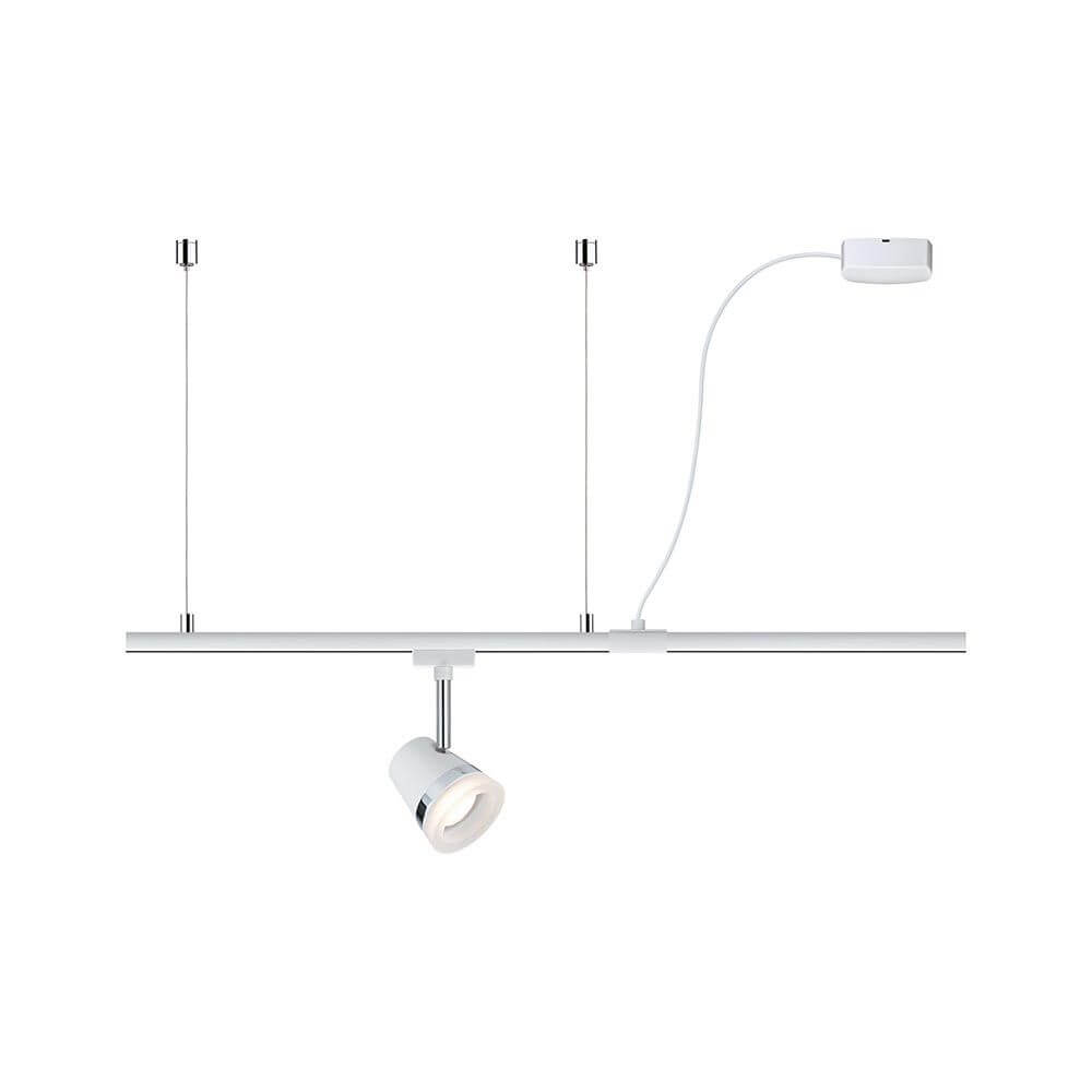 U-Rail Einspeisung Kabel 2m Weiß - Hängende Lichtinstallation für hohe Decken.