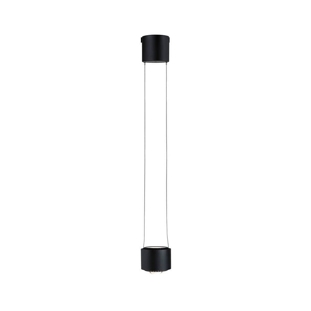 U-Rail LED Schienen Pendelleuchte Aldan Schwarz-Matt mit modernem Design und einstellbarer Pendellänge.