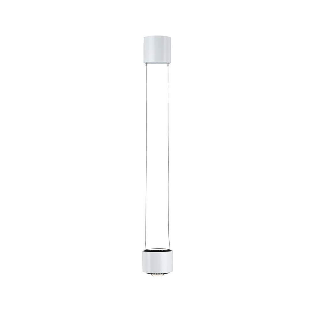 U-Rail LED Pendelleuchte Aldan Weiß, schlankes Design mit oben und unten abstrahlendem Spot, höhenverstellbar für individuelle URail-Systeme