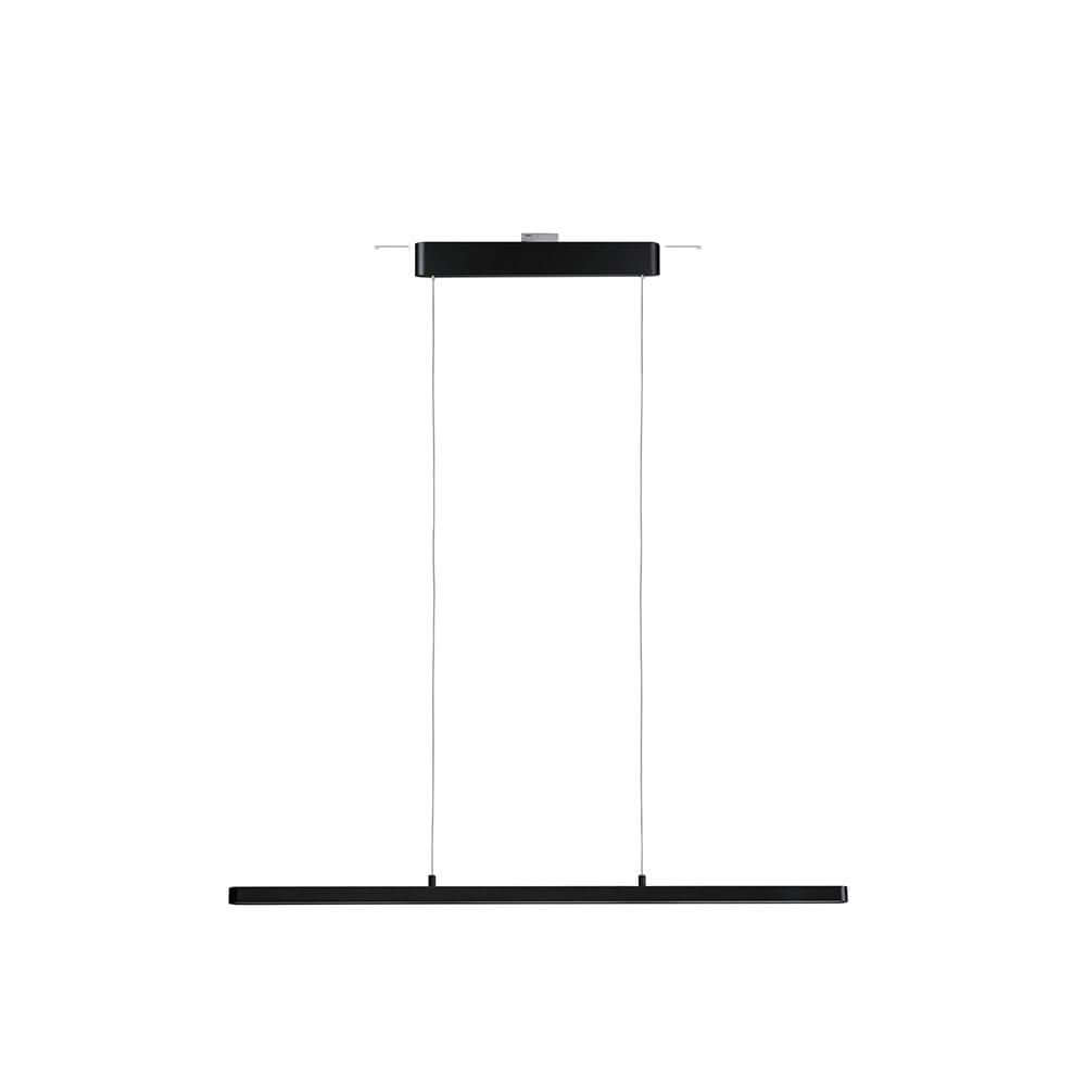U-Rail LED Pendelleuchte Lento Dimmbar Schwarz-Matt - moderne, höhenverstellbare Pendelleuchte in Schwarz matt