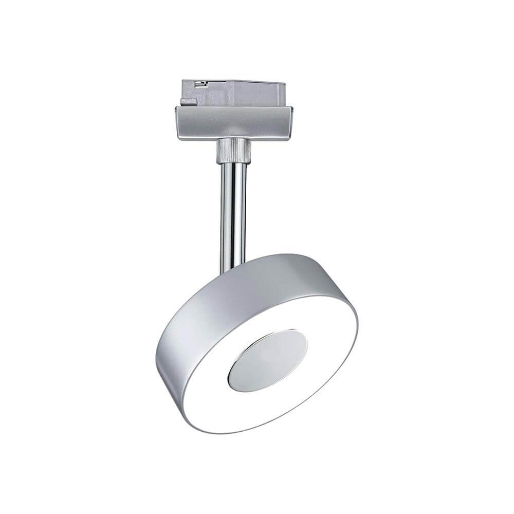 U-Rail LED Schienenspot Circle Chrom-Matt Dimmbar - stilvolle Deckenleuchte mit neutralweißem Licht.