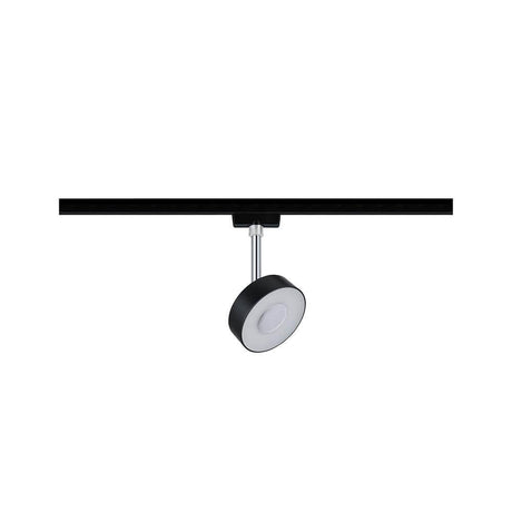 U-Rail LED Schienenspot Circle Einzelspot Dimmbar Schwarz, Chrom, moderner LED-Deckenspot