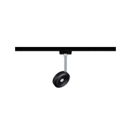 U-Rail LED Schienenspot Discus Einzelspot Dimmbar Schwarz-Matt, Chrom, modernes LED-Tracklight
