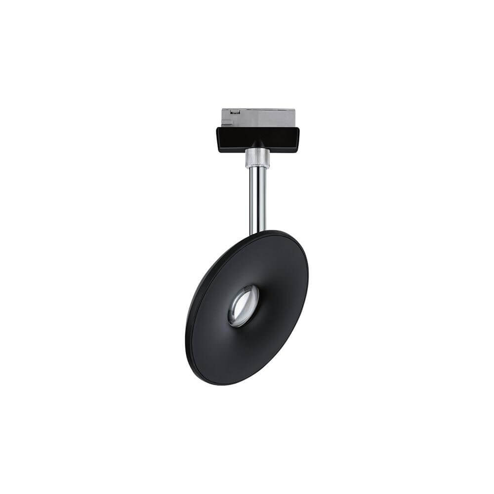 U-Rail LED Schienenspot Sphere Einzelspot Dimmbar Schwarz-Matt mit Kugellinse für besondere Lichteffekte.