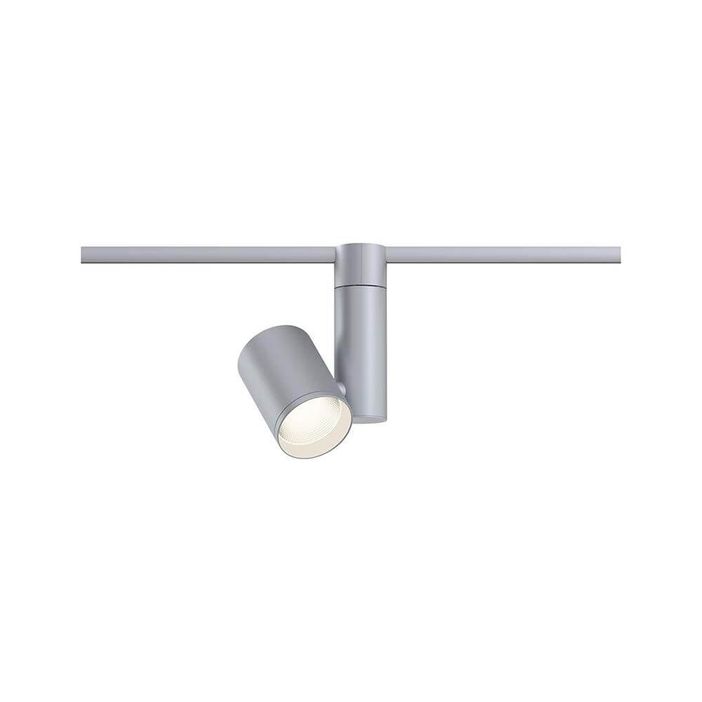 U-Rail LED Schienenspot Zeuz Einzelspot 15° Chrom-Matt auf Schienen montiert