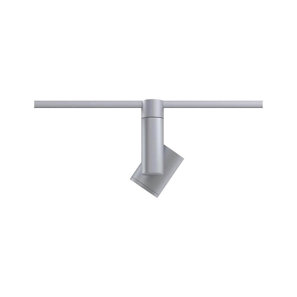 U-Rail LED Schienenspot Zeuz Einzelspot 15° Chrom-Matt auf Schienensystem montiert