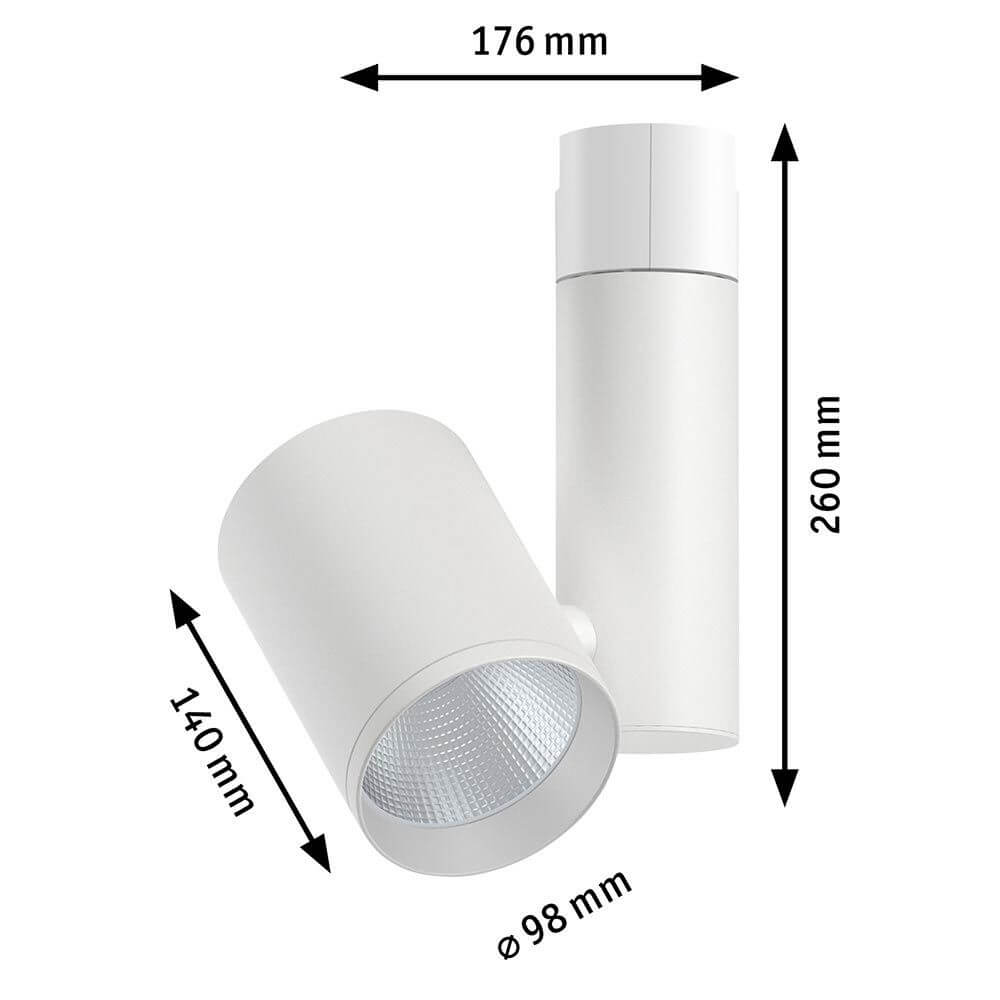 U-Rail LED Schienenspot Zeuz Einzelspot 9° Weiß