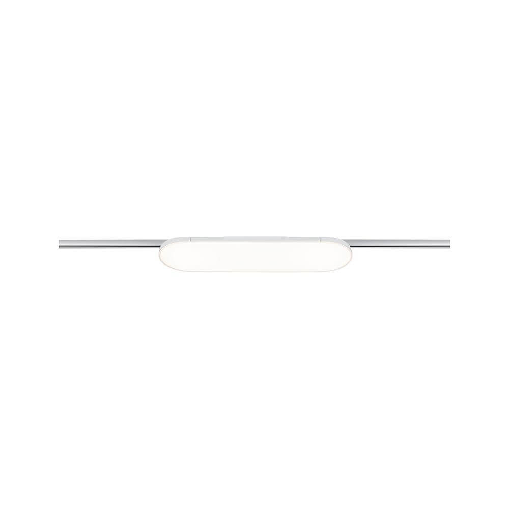 U-Rail Deck LED Panel Weiß auf einer Schiene, ideal für flächige und blendarme Beleuchtung.