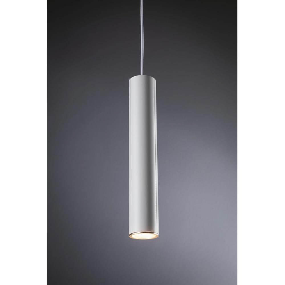 U-Rail Schienen Pendelleuchte Catalejo Chrom, Matt-Weiß in elegantem Design, ideal für Wohnräume.