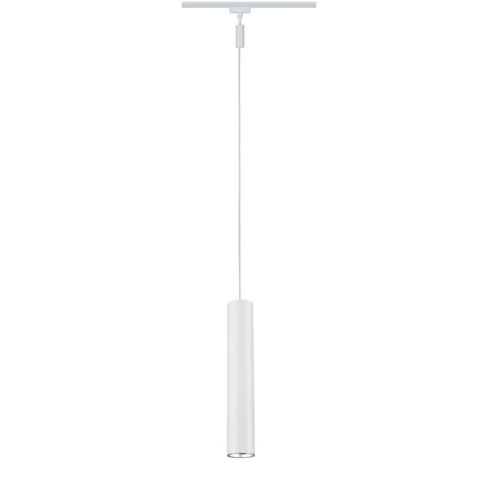 U-Rail Pendelleuchte Catalejo Weiß, Chrom-Matt - elegante, minimalistische Pendelleuchte für jeden Wohnstil.