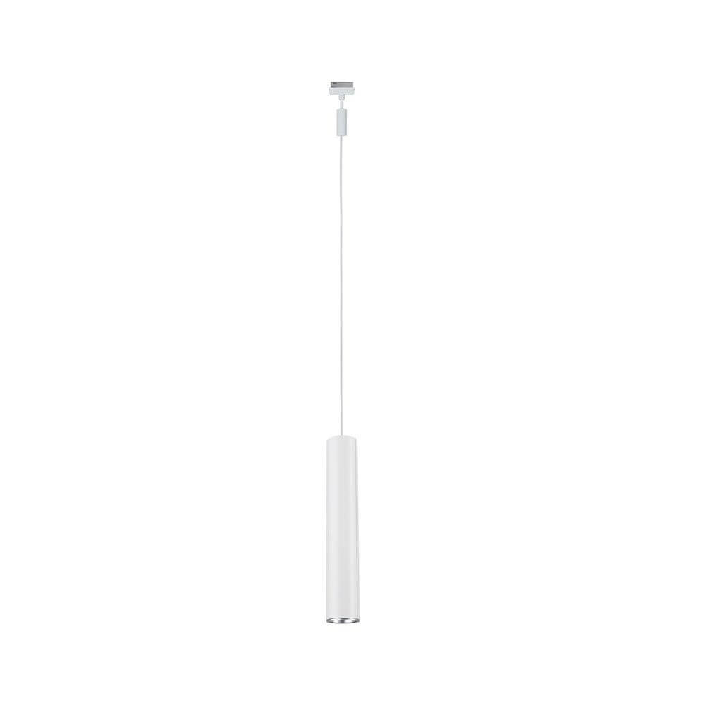 U-Rail Pendelleuchte Catalejo Weiß, Chrom-Matt schlichte und elegante Designpendelleuchte für Wohnräume