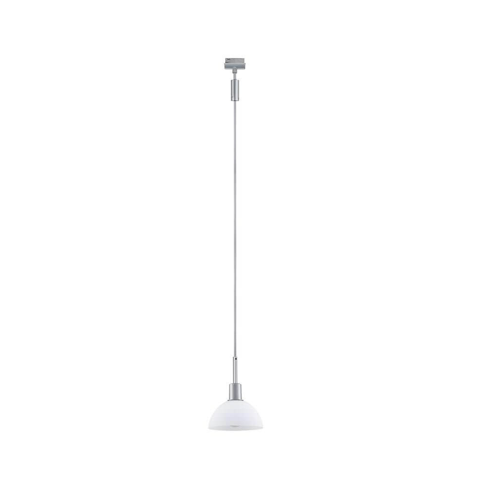 U-Rail Pendelleuchte Sarrasani Dimmbar Chrom-Matt, Opal mit modernem Design und vielseitigen Beleuchtungsmöglichkeiten.