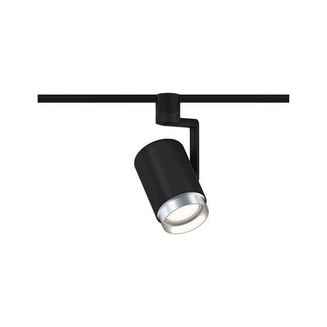 U-Rail track spotlight Asthene single spotlight black mounted on a track, ideal for flexible lighting design.