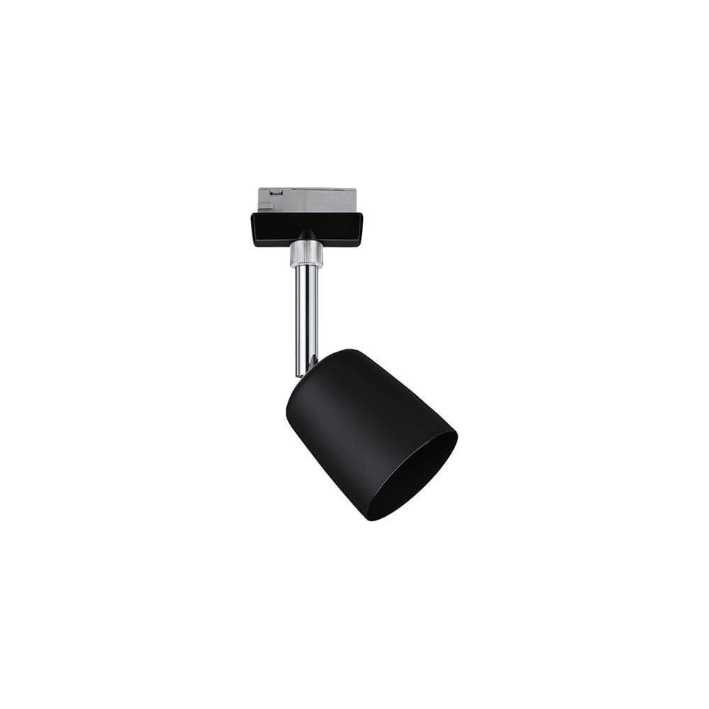 U-Rail Schienenspot Cover Einzelspot Dimmbar Schwarz-Matt, Chrom mit modernem Design und flexibler Lichtquelle.