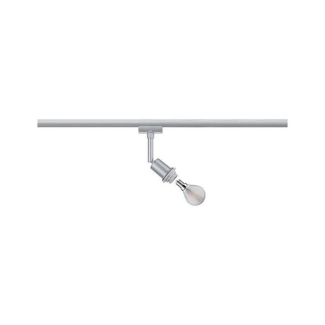U-Rail Schienenspot DecoSystems Einzelspot Dimmbar Chrom-Matt, flexibler URail Spot mit E14-Leuchtmittel