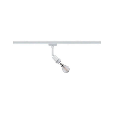 U-Rail Schienenspot DecoSystems Einzelspot Weiß mit E14-Leuchtmittel und flexiblem Schirm