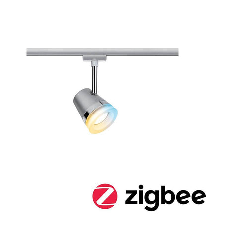 U-Rail Schienenspot Smart Home Zigbee Cone Weiß, schwenkbarer LED-Spot für URail Schienensystem mit Tunable White