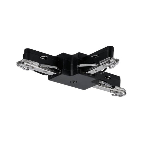 U-Rail Verbinder T-Stück Schwarz-Matt für T-Installationen im 230V URail Schienensystem