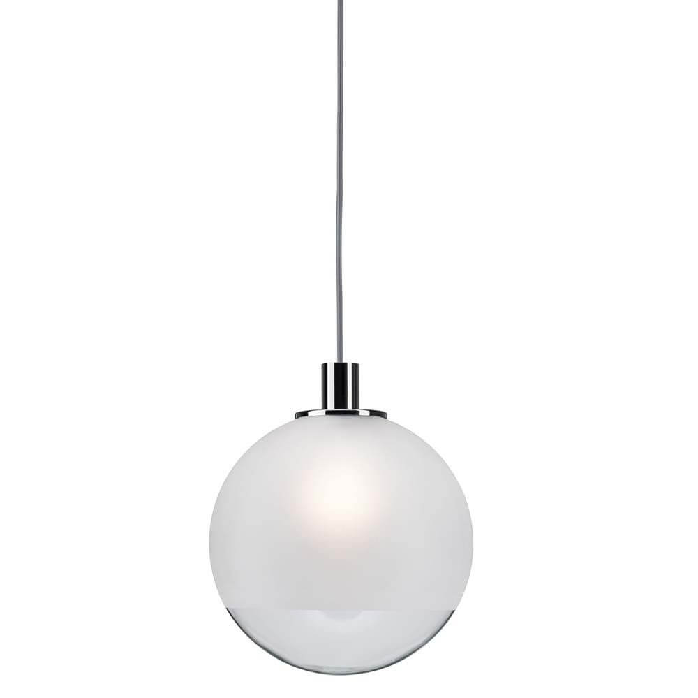 URail 2Easy Alari max.20W Satin Klar 300mm Kugelleuchte aus satiniertem Vollglas