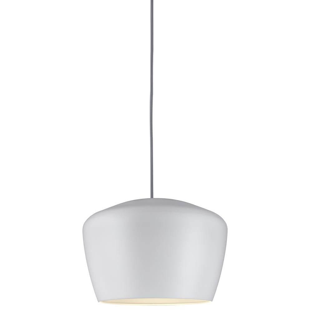 URail 2Easy Schirm Pom Weiß max. 20W als stilvolle Pendelleuchte in modernem Design.