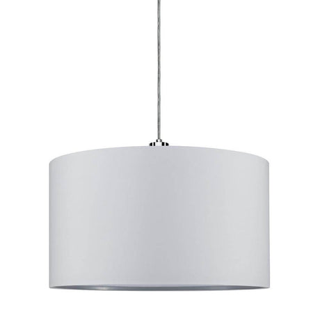 URail 2Easy Stoffschirm Tessa Weiß max. 50W Ø 45cm - eleganter Textilschirm für gemütliche Beleuchtung.