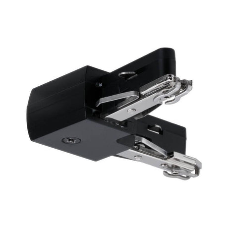 URail L-Verbinder starr Schwarz matt 230V für L-Installationen, perfekt für Ihr 230 Volt URail Schienensystem.