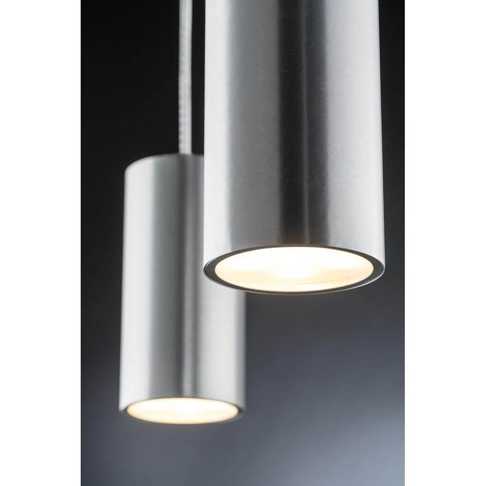 URail LED Pendel Barrel 6W - moderne Pendelleuchte in silber mit LED Technik.