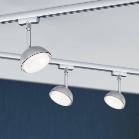 URail LED Spot Hemi Chrom: moderne Deckenleuchte mit effizienter LED-Technik und gerichteter Lichtstreuung.