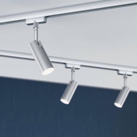 URail LED Spot Tubo Chrom in silbernem Design, ideal für Raumausleuchtung und Lichtakzente.