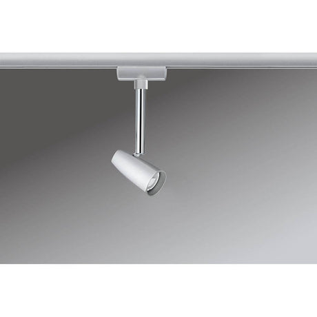 URail Spot Barelli GU10: schwenkbarer weißer LED-Spot für URail, flexibel ausrichtbar und modern
