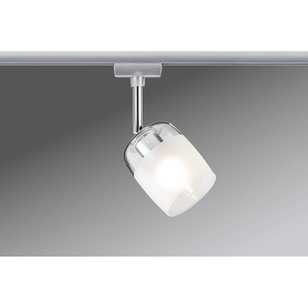 URail Spot Blossom Klar- Satin G9 Hängelampe mit dekorativem Glasschirm im modernen Design.