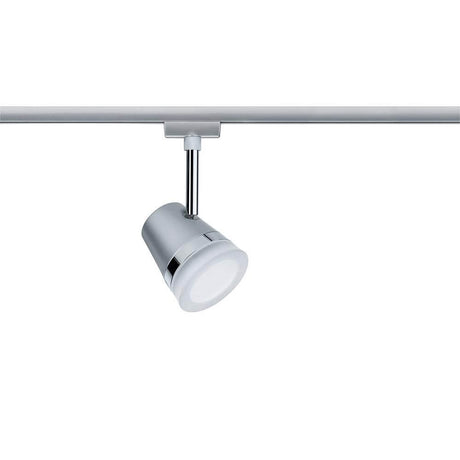 URail Spot Cone Chrome GU10 on a 230V track system, ideal for targeted lighting of pictures and furniture.