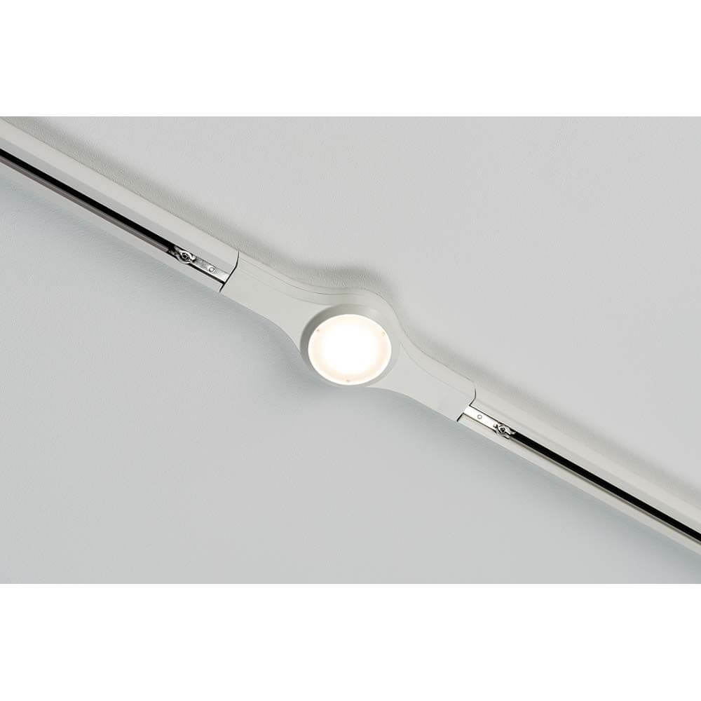 URail System LED Linienverbinder 1x5,8W Weiß Dimmbar in Deckenmontage, blendarm und dimmbar.